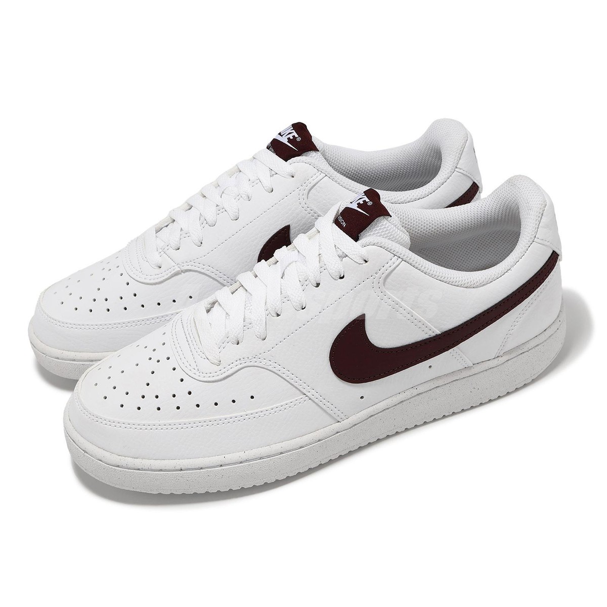 Nike Court Vision LO NN White Burgundy Crush Men Casual