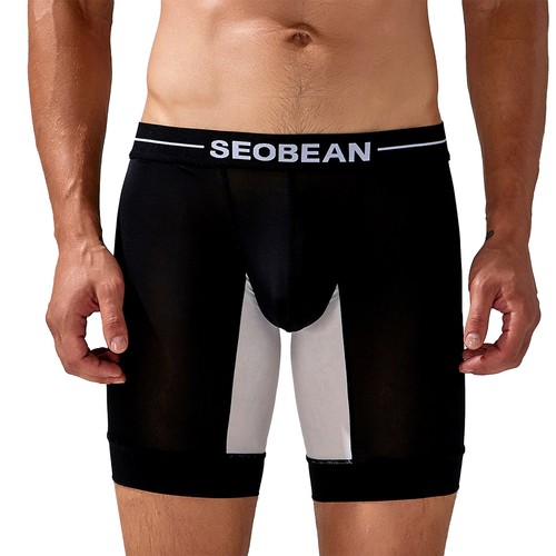 Hombres Pantalones Cortos Gimnasio Pantalones Cortos Entrenamiento Leggings Bolsa Abultada Culturismo Entrenamiento - Imagen 11 de 43