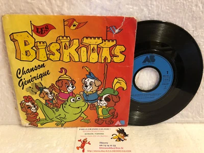 45T BO Série TV Voilà Les Biskitts Bernard Minet Récré A2 AB Hanna Barbera PRX - Photo 1/2