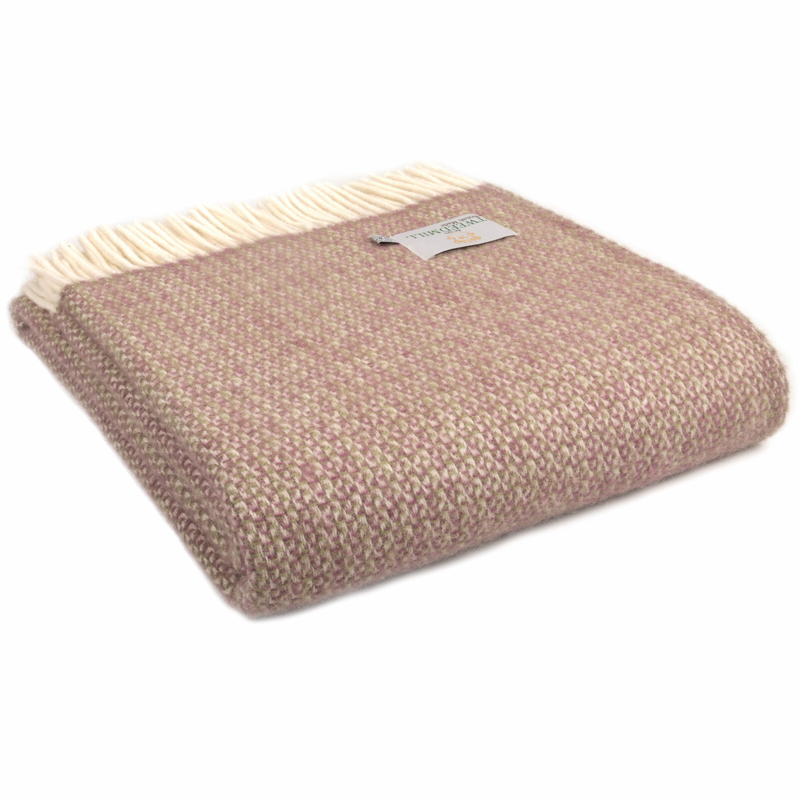 TWEEDMILL KNEE RUG 100% Pure Wool Sofa Throw Blanket BRITISH ILLUSION RASPBERRY