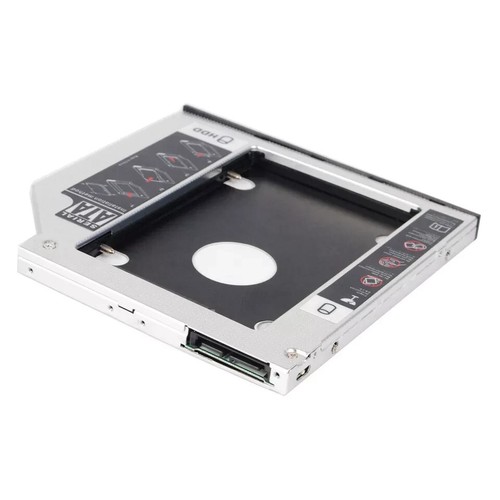 9.5mm SATA 2nd HDD SSD Hard Drive Caddy for Universal Laptop CD DVD-ROM ODD - Picture 2 of 5