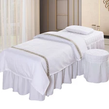 Beauty Massage Treatment Soft Sheets Spa Massage Treatment Table Bed Cover
