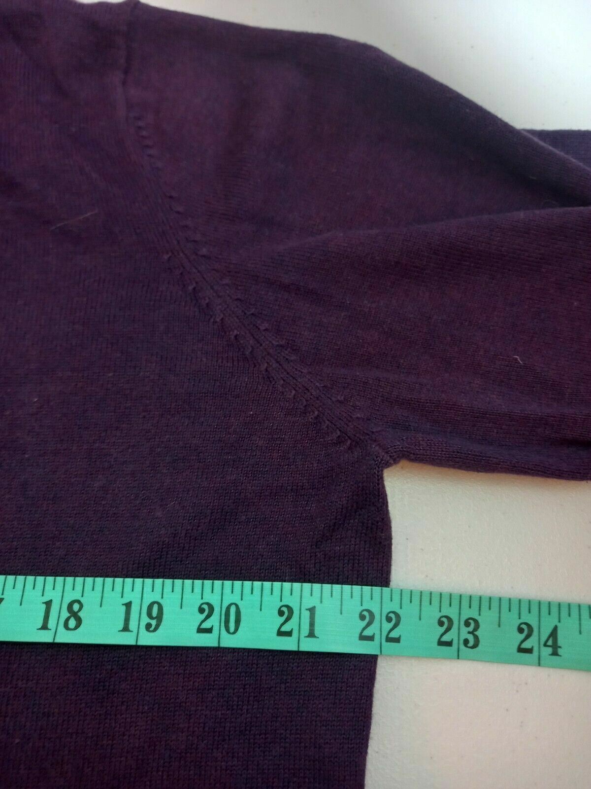 Massimo Dutti purple 95% cotton 5% cashmere Jumper. UK men's size Medium Large thumbnail 10