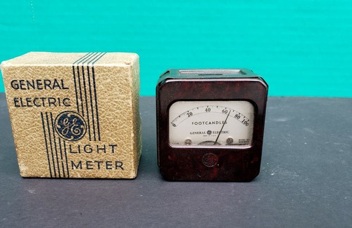 General Electric Light Meter Bakelite Photographic Exposure BDW Foot Candle 1935 - Picture 10 of 12