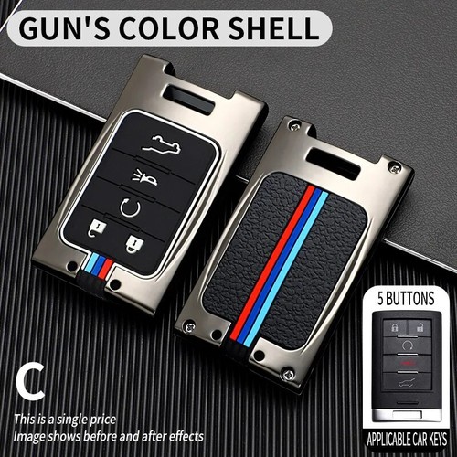 Funda protectora con llave de coche de aleación de zinc para Cadillac SRX XTS ATS CTS ESCALADE - Imagen 8 de 14