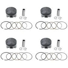 4Set Piston Rings Pin for Yamaha FZR400RR 3TJ 1990 992-1994 FZ400 4YR 57mm +100