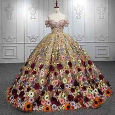 Quinceanera Dress Ball Gown Handmade Sweet 16 Dress Party Dress Birthday Dress