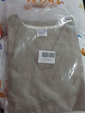 Tafford Gray scrub top new still in bag size Large medical nursing uniform