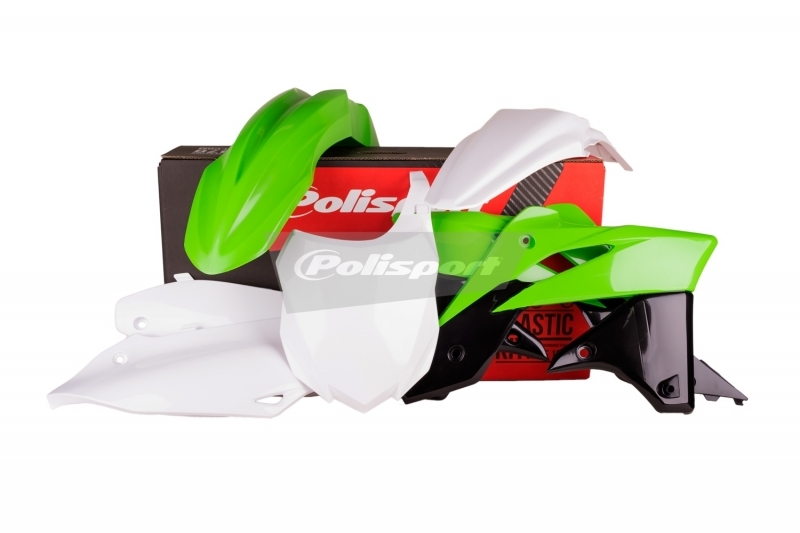 Kit plastiques Polisport pour réparer les carénages cassés de Kawasaki KX250F