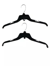 17 inch Black Plastic Dress Hangers