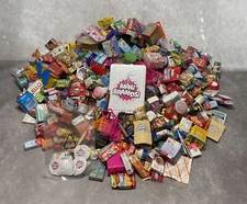 Mini Brands Huge Lot of 614 Pieces Grocery Store Toys Candy Gold