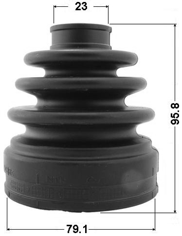 部品 INNER CV JOINT BOOT (79.1X95.8X23) KIT - For Mitsubishi ASX