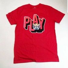 Play cloths Men 100% authenitc S/S t-shirt size large red logo 