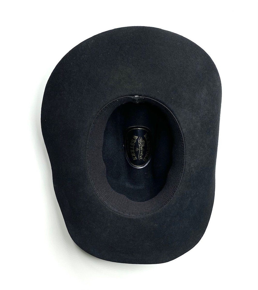 BRADFORD WESTERN HAT BY RESISTOL BLACK WOOLFELT FEDORA COWGIRL HAT. BOWTIE NWOT Bradford western by resistol - Gem main image 2