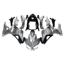 Injection Silver Fairings Kit for Kawasaki 2024 2025 Ninja 500 EX500R Bodywork