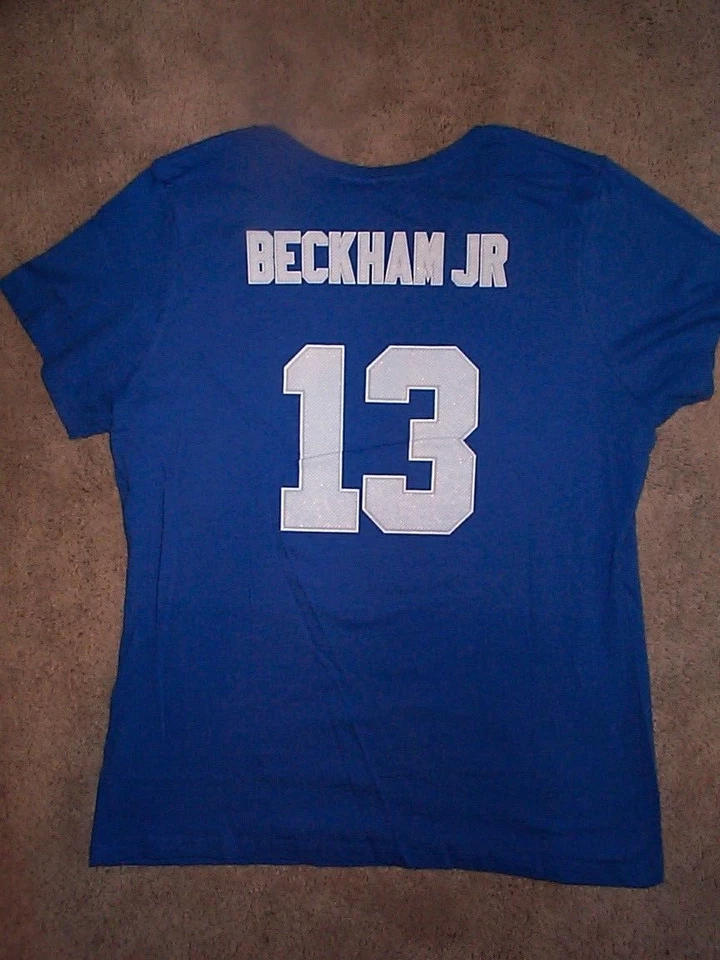New York NY Giants ODELL BECKHAM NFL Jersey Camisa Adulto MUJER/MUJER (XXL-2XL) Foto 2 de 2