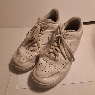 ⭐Nike Court Vision Low White Mens Shoes 8.5 Basketball Shoes Sneakers CD5463-100 Nike Court Vision Low Triple White 2019 - CD5463-100 for  main image 3