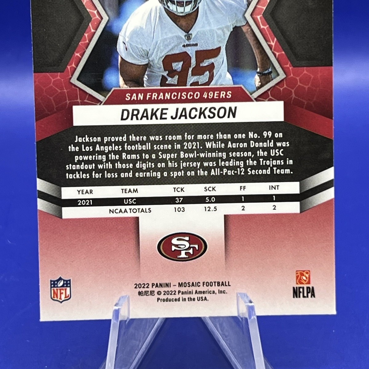 Drake Jackson 2022 Mosaic Orange Reactive Rookie | eBay