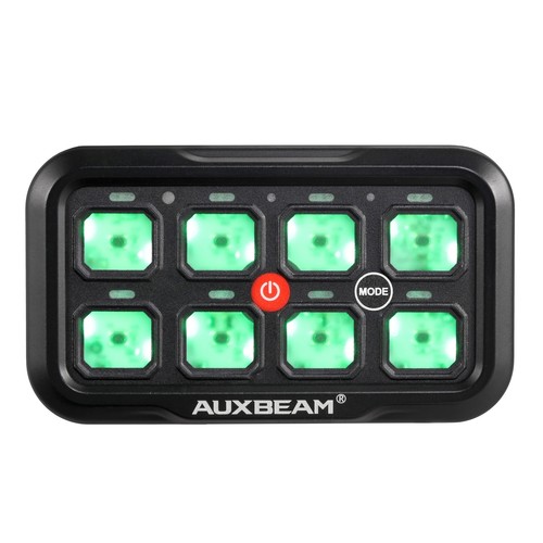 AUXBEAM 8 Gang RGB On/Off Control Switch Panel Relay Circuit LED Panel Car Truck - Picture 7 of 12