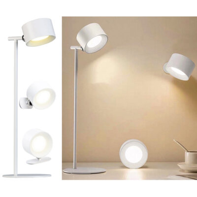 Lunartec 3in1-Akku-LED-Leuchte, 30 Std. Leuchtdauer, 243 lm, Aluminium, weiß