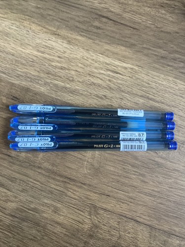 Pilot G-1 0.7mm Fine Blue Gel Ball Point Pens, REF : BL-G1-7T- L ( PKT 4 PENS ) - Picture 2 of 11