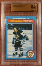 1979 O-Pee-Chee #172 Gregg Sheppard Penguins Hockey Card BVG 9.5 GEM MT POP 1