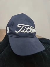 HAT CAP Titleist Foot Joy Pro V1 Stretch Tech Golf BLUE Adjustable OBO 