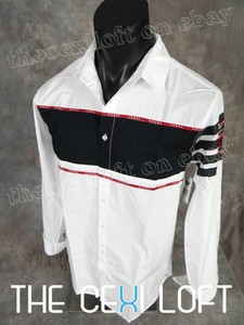 camisa blanca hombre manga larga