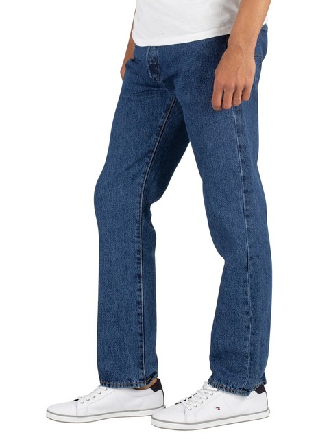 Levi's 501 Original Fit Herren Jeans - Stonewash/Medium Indigo, Größe 30/32  (005010114) online kaufen | eBay
