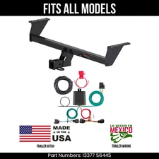 For 20-22 Nissan Rogue Sport Trailer Hitch +4Way Wiring Fits All Models Curt Tow