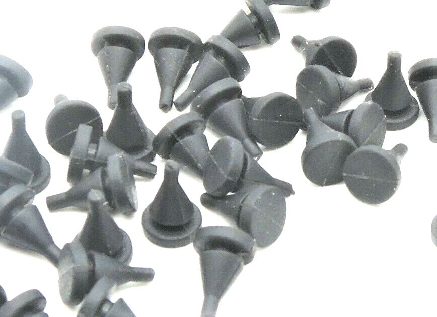 1/8" Hole Rubber Push in Ridged Stem Bumpers 5/16" OD Fits 1/16 Panels 100 Pack eBay