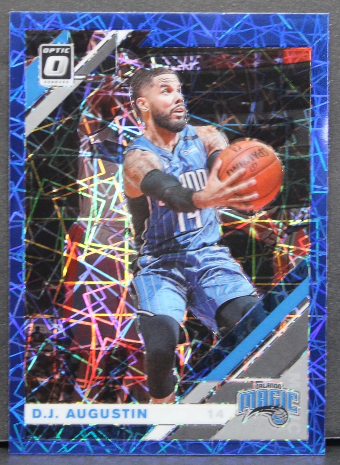 2019-20 Donruss Optic DJ Augustin Blue Velocity Prizm Card #5 Orlando Magic - Image 4 of 4