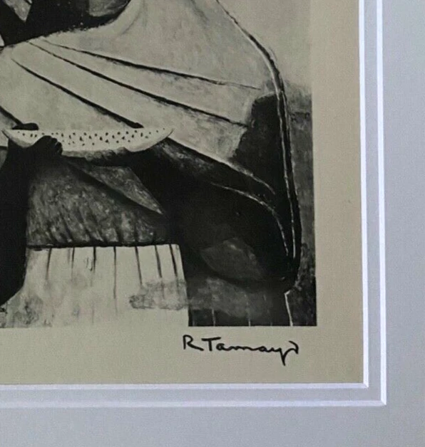 RUFINO TAMAYO 1947 HERMOSA IMPRESIÓN FIRMADA MATE 11 X 14 + LISTA $695 Foto 3 de 4