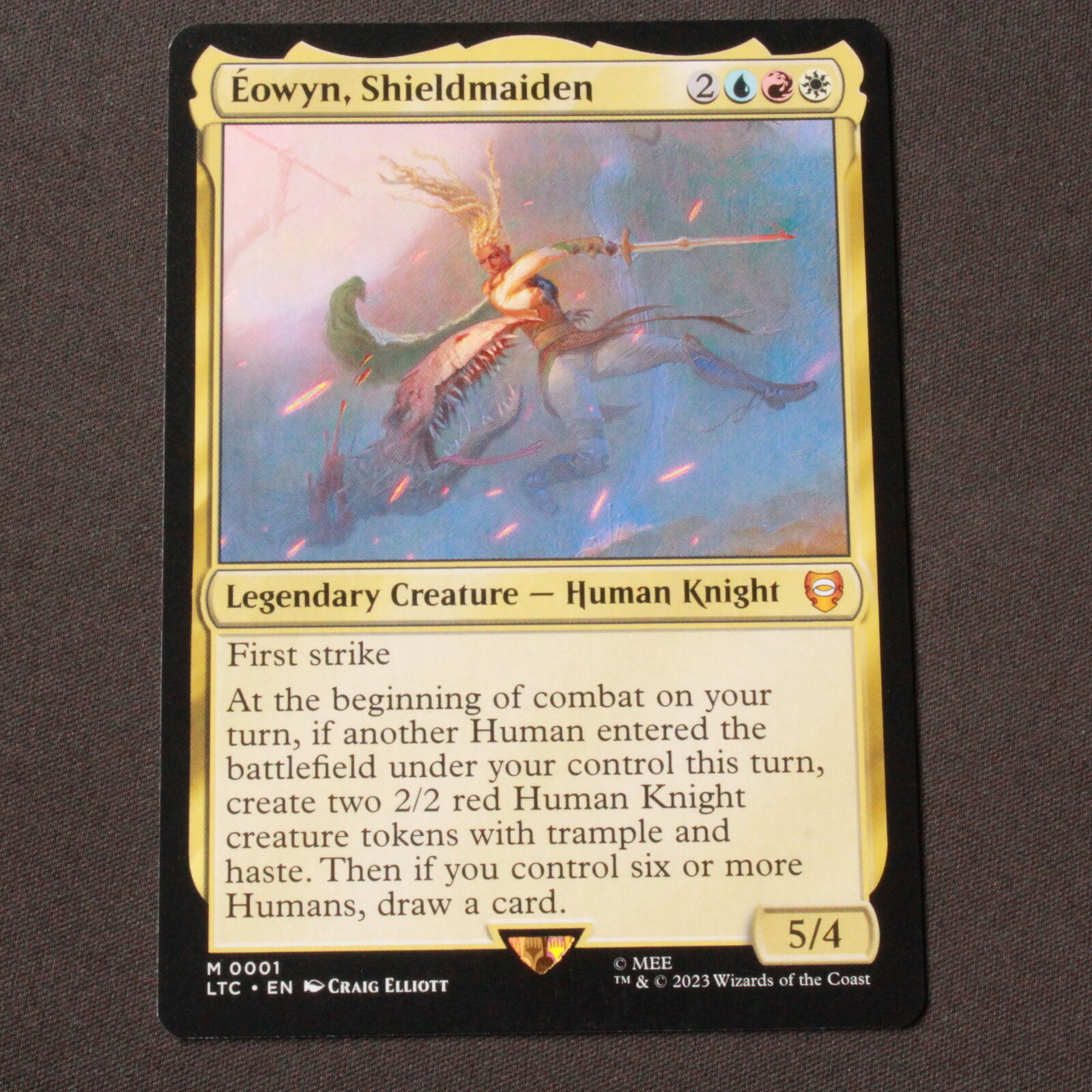 MTG Commander: The Lord of the Rings� (LTC) Mythic Eowyn, Shieldmaiden 1 NM