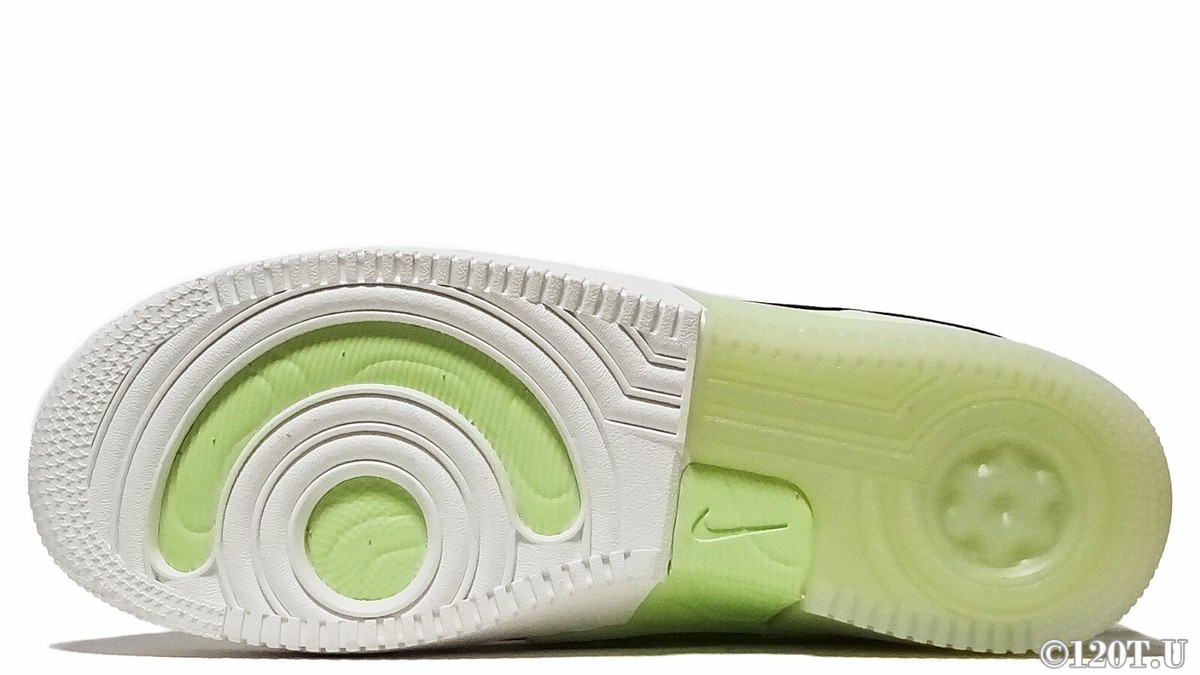 Nike Air Force 1 React Sail | Barely Volt | Ghost Green Black DM0573-101 Size 9 Nike Air Force 1 Low React Sail/Barely Volt/Ghost Green  main image 4