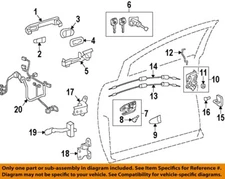TOYOTA OEM 13-20 Avalon Lock Hardware-Handle Cover 692500T040C1