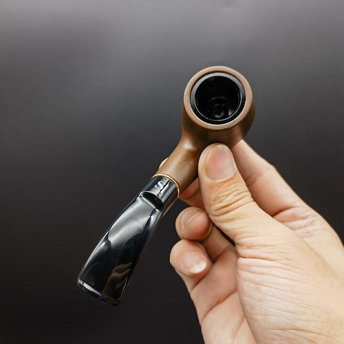 4.5" Rosewood Smoking Bong Mini Small Hand Pipe Portable Smoke Pipes + Box Gift - Picture 11 of 15