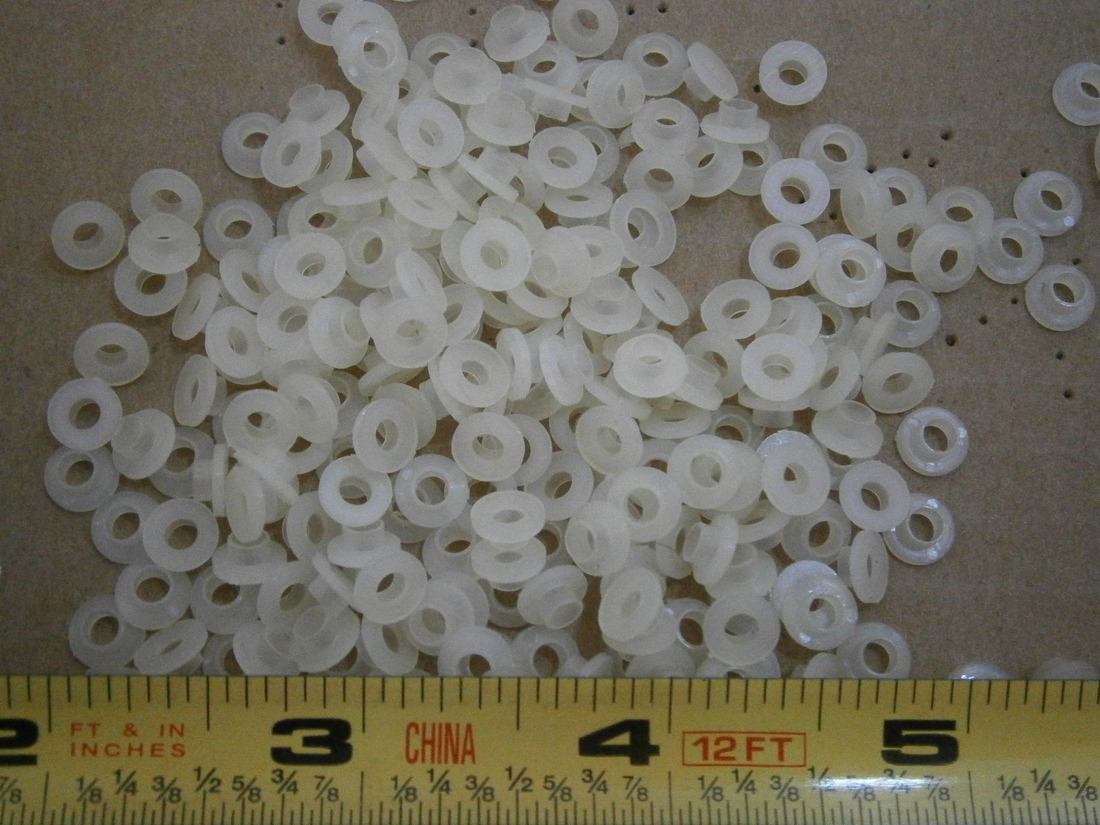 Seastrom 560750 Shoulder Washer Nylon .118" ID .25" OD lot of 100