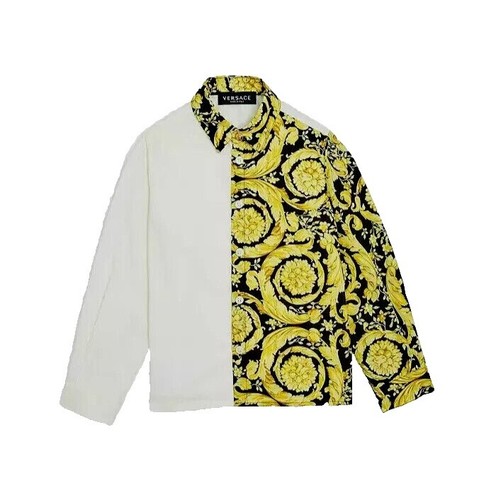 トップス gianni versace Y GIANNI VERSACE VERSUS VINTAGE '90s PRINTED BACK TOP T-SHIRT ZIPPER