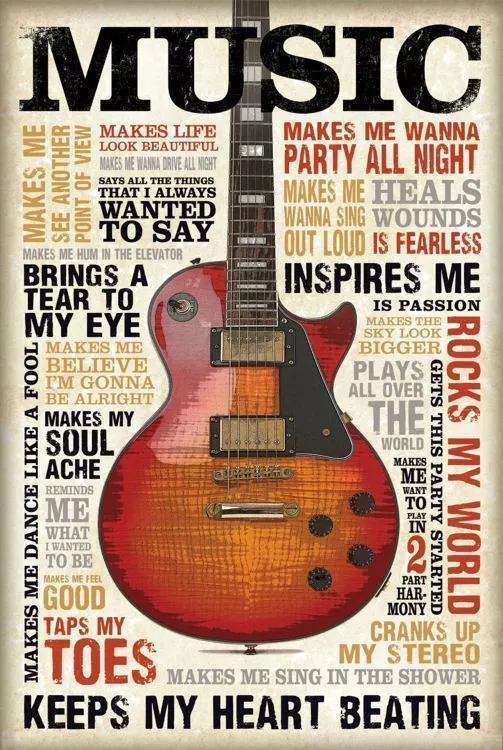 VINTAGE MUSIC POSTER PRINT WALL ART SIZE A1 /A2 /A4 Made in UK