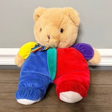 Vintage Eden Primary Color Block Teddy Bear Plush