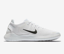 Nike Free Womens RN 2018 White Black Running Shoes 942837 100