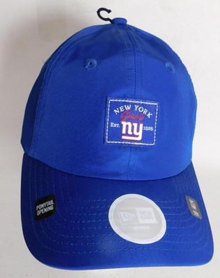 Giants New York NY Hat Women Ponytail opening Poly New Era Strapback Hat MLB