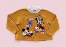 Vintage Mickey for Kids Mickey Minnie Turtleneck Sweatshirt Girls 6X Made USA