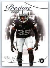 2023 Panini Prestige #158 Nate Hobbs - Las Vegas Raiders