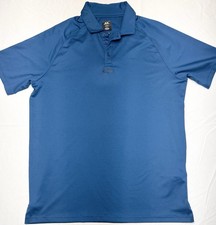 Oakley Men  s Medium Blue Hydrolix Golf Polo Performance Shirt Athletic