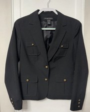 New York  Company Women  s Black Lapel Blazer - Size 4