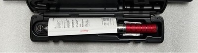 Snap-on QE2RN100R 3/8'' Drive Adjustable Click-Type Micro Torque Wrench Red New