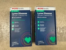 2 Pack CVS At Home Lyme Disease Sample Collection Test Kit Exp 5/2027