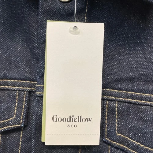 Goodfellow & Co Men's Dark Blue Cotton Denim Trucker Jacket Size Medium image 4